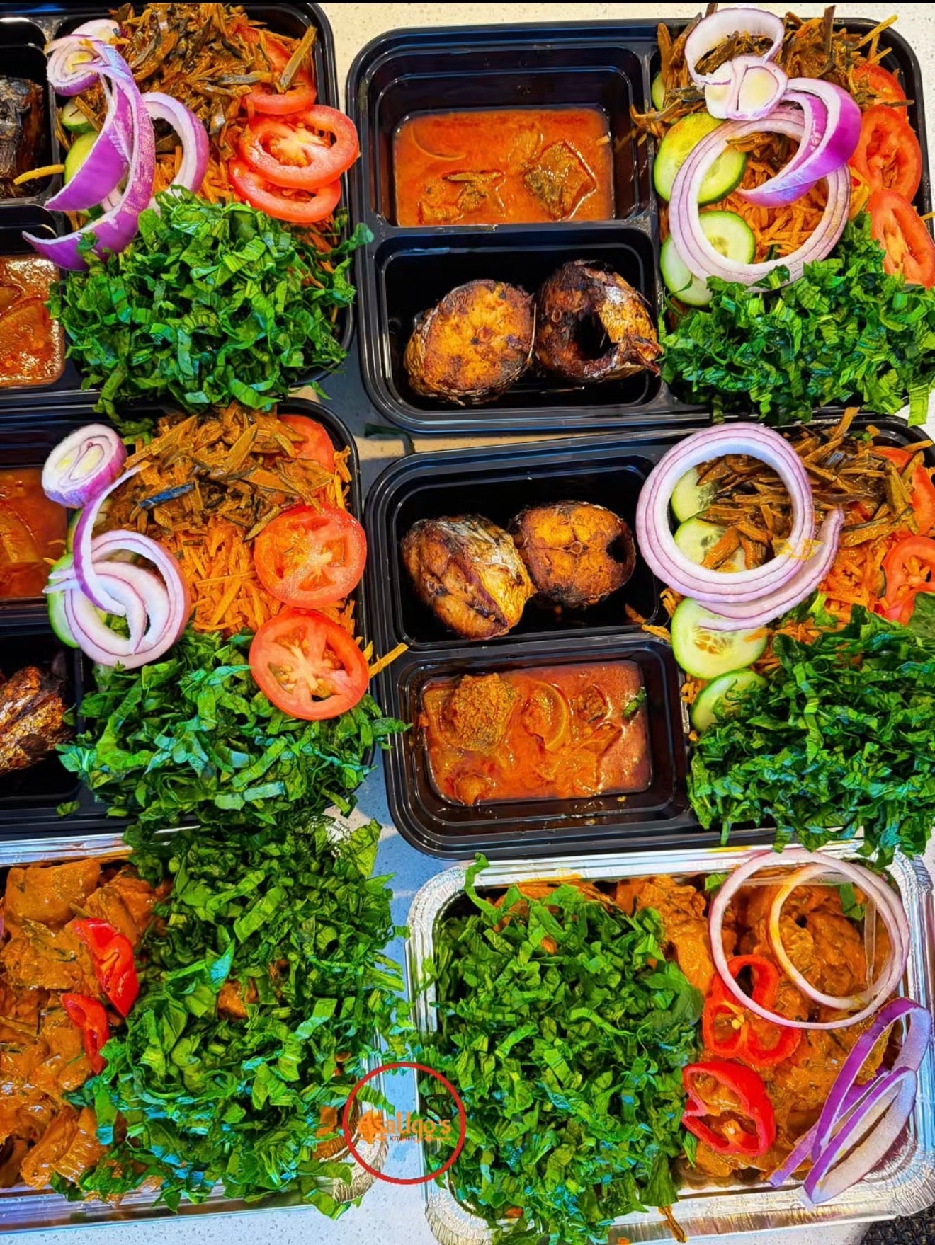 Prepared Abacha (African Cassava Salad)
