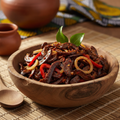 Ugba (African oil bean seeds) sliced in a bowl